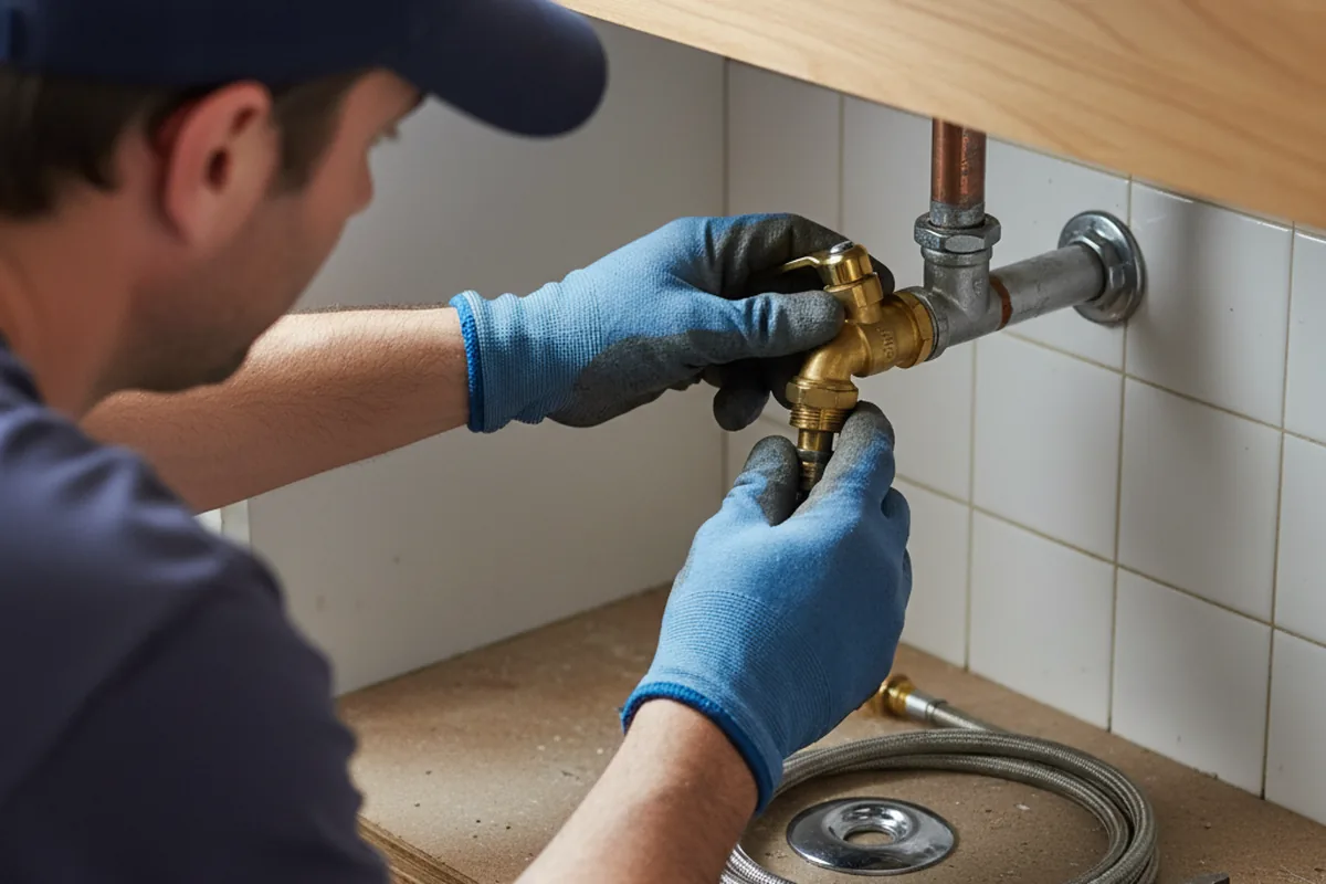Shutoff valve and fitting work during Repiping in Claremont